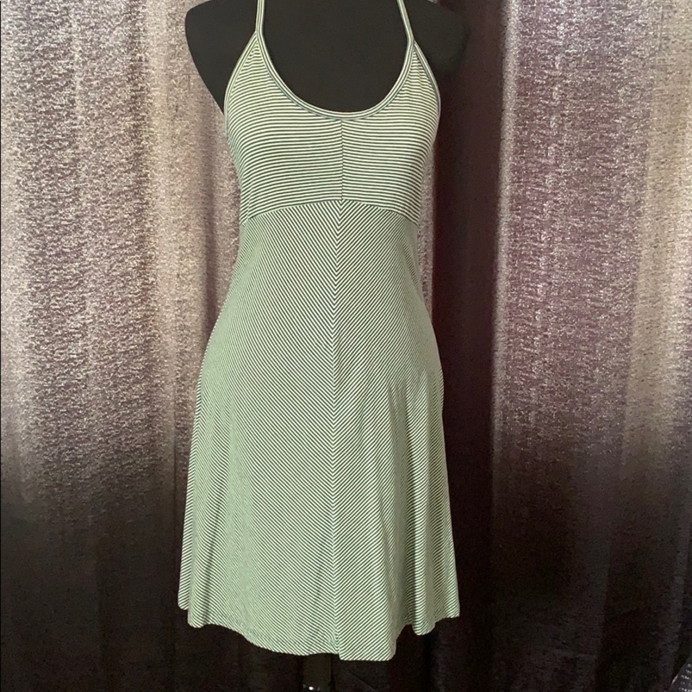 Patagonia Edisto Dress M green blue striped